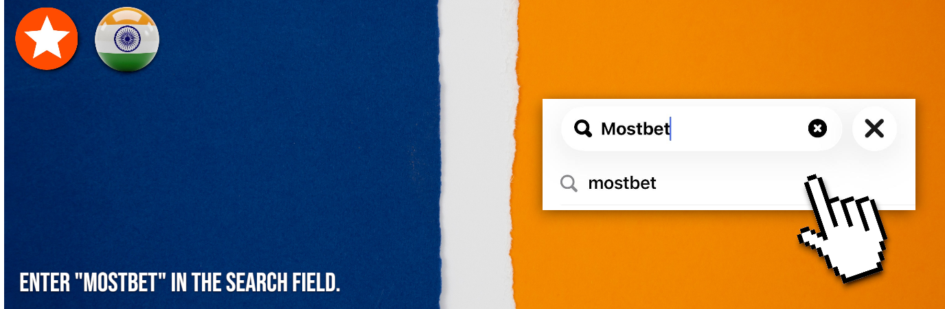 Find Mostbet by entering its name in the search field.