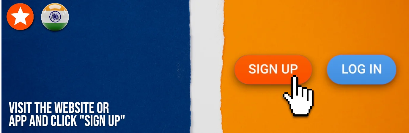 Open the platform and select Sign Up